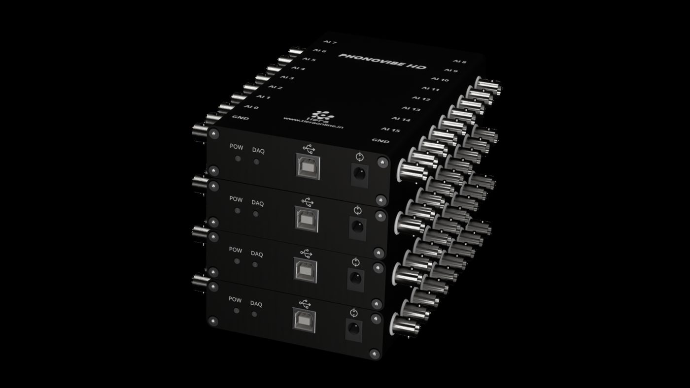 PhonoVibe HD — 16-Channel Sound & Vibration DAQ