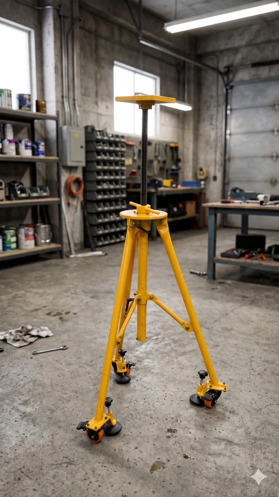 Vertical shaker stand for structural vibration testing
